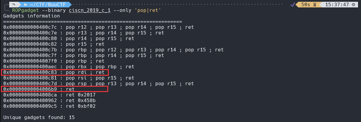 ret2libc-ROPgadget