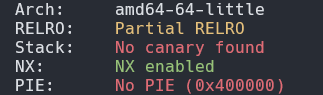 ret2shellcode-checksec