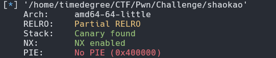 ret2syscall-checksec